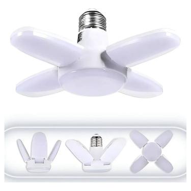 Imagem de Lâmpada Led 28w 4 Pétala Dobrável Luminária Bivolt Forte