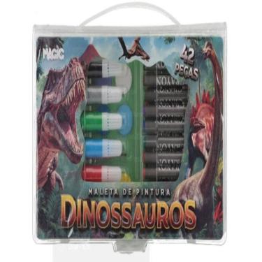 Imagem de Maleta De Pintura 42 Pecas - Dinossauros