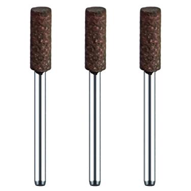 Imagem de Kit 3 Ponta Montada 5Mm De Borracha Com Abrasivos Haste 3Mm