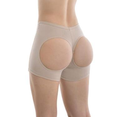 Imagem de Calcinha Short com abertura levanta bumbum Pretty Paty, M, Chocolate