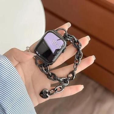 Imagem de Pulseira De Luxo Feminina Para Apple Watch Ultra 46mm 9 8 7 42mm 45mm 