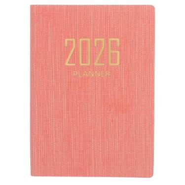 Imagem de SHINEOFI Caderno planejador 2025, mini agenda diária, bloco de anotações, bolso para agenda, portátil, agenda de ano acadêmico, calendário, livro para papelaria, escritório, material escolar, P-ink