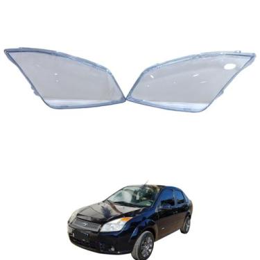 Imagem de Par Lente Farol Ford Fiesta Hatch Sedan 2008 2009 2010 - BIBAS