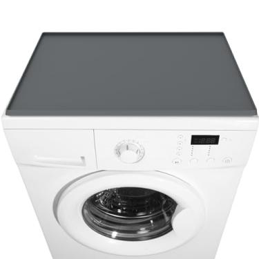Imagem de KTZCTPCA Protetor superior para lavadora e secadora, 60 x 50 cm, à prova de poeira e à prova d'água, capa superior de máquina de lavar e secar roupa de silicone para lavanderia, cozinha, casa (B, 60 x