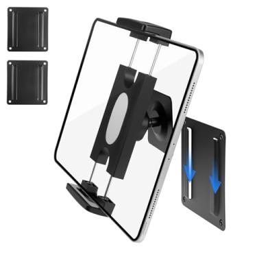 Imagem de Laetass Suporte de parede para tablet com 3 bases universais, suporte giratório de 360°, compatível com iPad Pro Air Mini de 4,7 a 13 polegadas, Smartphone/eReader/Kindle Fire HD/Galaxy Tab