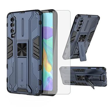 Imagem de Asuwish Capa de telefone para Huawei P30 com protetor de tela de vidro temperado e suporte fino híbrido suporte robusto filme traseiro magnético acessórios móveis Havaí P 30 ELE-L29 mulheres homens