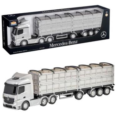 Imagem de Caminhão de Brinquedo Articulado Graneleiro Infantil Rodas Educativo P