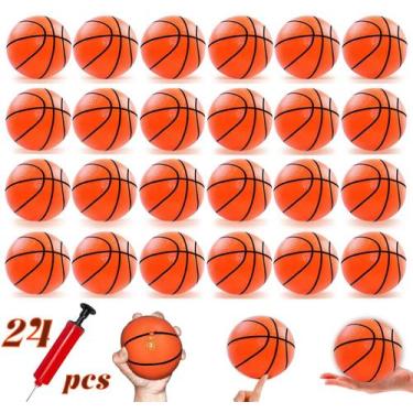 Imagem de Mini Basketball Hymaz, pacote com 24 cm, 10 cm, com bomba para criança