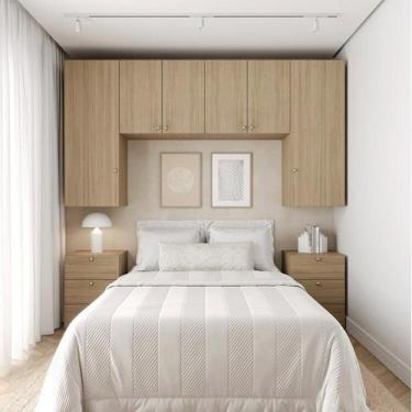 Imagem de Guarda Roupa 6 Módulos 6 Portas 6 Gavetas Frame CabeCasa MadeiraOrigin