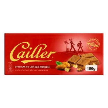 Imagem de Chocolate Suíço Cailler Ao Leite Com Amêndoas Barra 100g