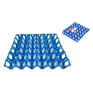 Imagem de Kit 5 Porta Ovo Cartela Plástica Para 30 ovos Bandeja Higiênica - Gene