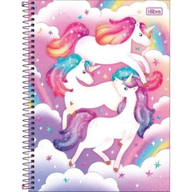 Imagem de Caderno Blink! Unicórnio Universitário Espiral TILIBRA - 80 Folhas (3 Unicórnios)