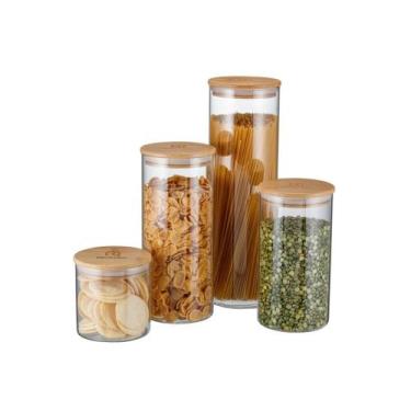 Imagem de Conjunto Potes Hermeticos Porta Mantimentos em Vidro Electrolux Com Ta