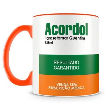 Imagem de Caneca Divertida de Remédio Acordol - 325ml em Cerâmica - Amo Canecas