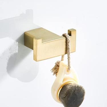 Imagem de Toalheiros, toalha de aço inoxidável escovado, escova de vaso sanitário, suporte de papel, gancho de roupão, saboneteira, conjunto de ferragens de banheiro montado na parede, ferragens de banheiro