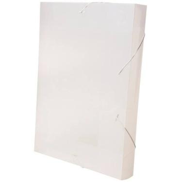 Imagem de Pasta Aba Elástico Dello Line Lombo 4cm Cristal 33,5x23,5cm, UNICA