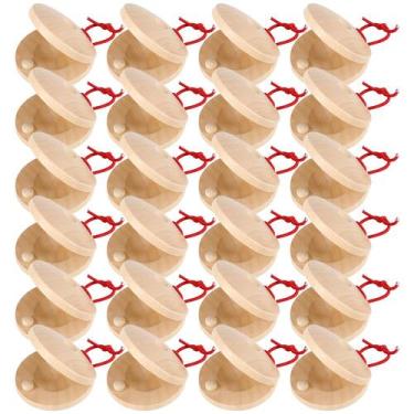 Imagem de Instrumento musical de madeira Castanets Fuyamp para crianças e adulto