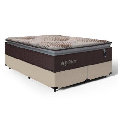 Imagem de Cama Box com Colchão de Espuma Mega Pillow Queen 158cm