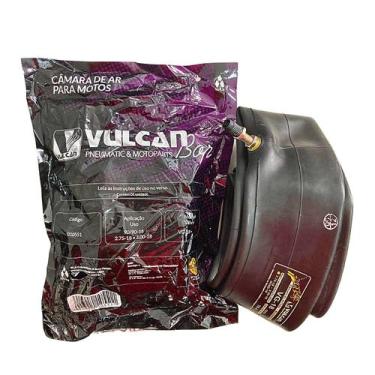 Imagem de Camara De Ar Vulcan Bor Original Aro 18 Valvula TR4 Cg Fan Titan Ybr -