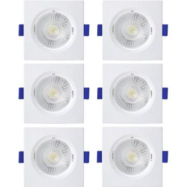 Imagem de Kit 6 Spot de Led Embutir Slim MR11 Quadrado 3W Bivolt - Blumenau Ilum