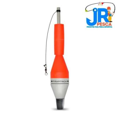 Imagem de Boia Torpedo Pirapitinga 40gr - JR Pesca (Várias Cores), Cor laranja