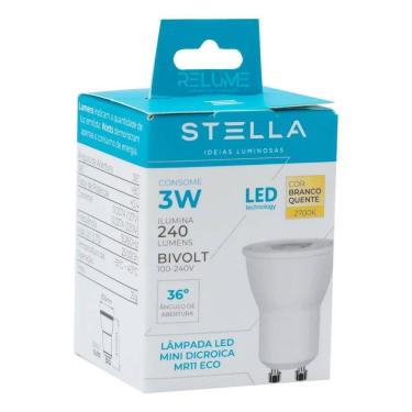 Imagem de Lâmpadas Mini Dicroica Led Mr11 Gu10 Branco Quente 2700K