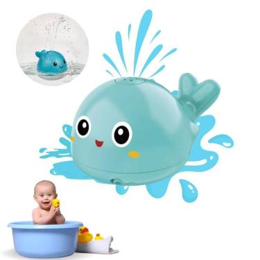 Imagem de Baleia Brinquedo Infantil Com Efeito De Luz E Água