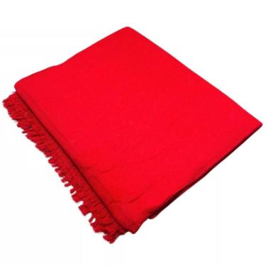 Imagem de Manta Para Sofá 2 E 3 Lugares Super King Luxo Gigante 3,00x1,80 Cobertor Capa De Sofa E Cama Grande Vermelha