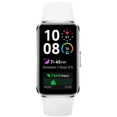 Imagem de Relógio Smartwatch Huawei Band 10 Branco em Liga de Alumínio, Análise do Sono e Assistente de Bem-estar Emocional