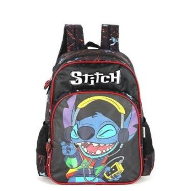 Imagem de Mochila de Costas Luxcel Stitch Crazy Preto-Masculino