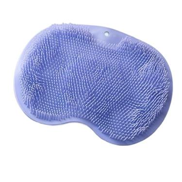 Imagem de Escova Esfoliante Multiuso Para Banho Massageador Limpador De Costas E Pé Prático (2,azul)