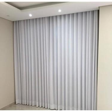 Imagem de Forro Para Cortina De - Tecido Blackout Para Quarto E Sala - Acabamento Perfeito(4,00X2,50 BRANCO)