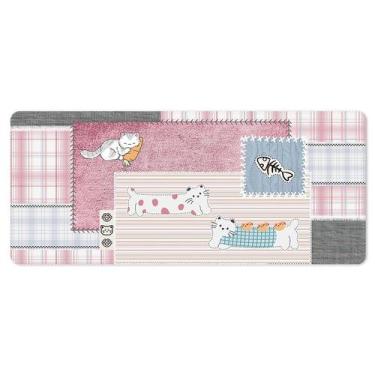 Imagem de Mouse pad grande, 80x30cm, base de borracha antiderrapante, impermeáve