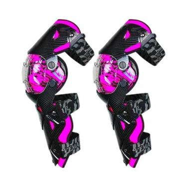 Imagem de Protetores De Joelho Para Motocross Vermelhos Equipamento De Segurança
