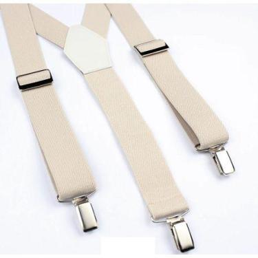 Imagem de Suspensório Infantil Regulador Elástico Liso Social Unisex Pajem 80 Cm
