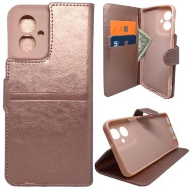 Imagem de Capa Carteira Para Motorola G55  Tela De 6.49  Capinha Case