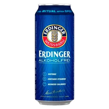 Imagem de Cerveja Alemã Erdinger Sem Álcool Lata 500ml