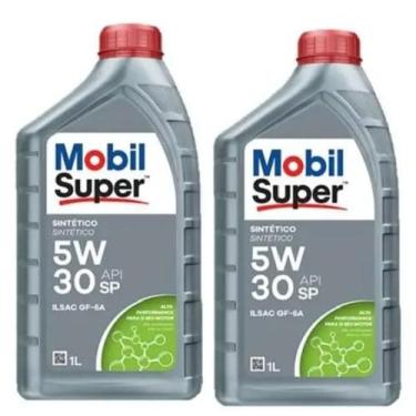 Imagem de Kit 2 unidades Lubrificante 5W30 sintético API SP ILSAC GF6A Mobil 1Li