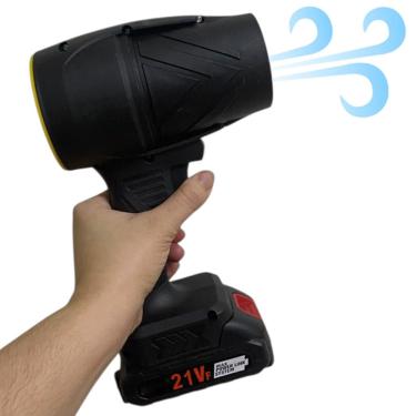 Imagem de Soprador Turbo Fan 32000 RPM Recarregavel Limpeza Potente Casa Jardim Quintal Sujeira Detrito Folha Manutençao