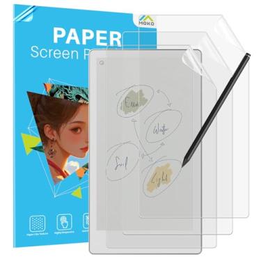Imagem de MoKo Pacote com 3 protetores de tela PaperFeeling para 18,5 cm Notável Paper Pro Move versão 2025, filme antirreflexo fosco antiarranhões, escreva e desenhe como em papel, anotações com S-Pen