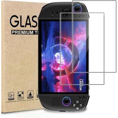 Imagem de TQLGY Pacote com 2 protetores de tela de vidro temperado para Lenovo Legion Go 2 portátil de 8,8 polegadas 2025, Ultra HD, antiarranhões, antiimpressões digitais, sem bolhas