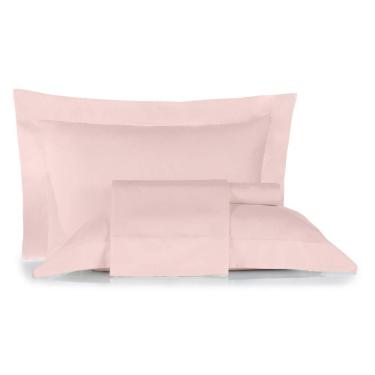 Imagem de Jogo de Cama King Altenburg Algodão Lux 200 Fios 100% Algodão Rosa