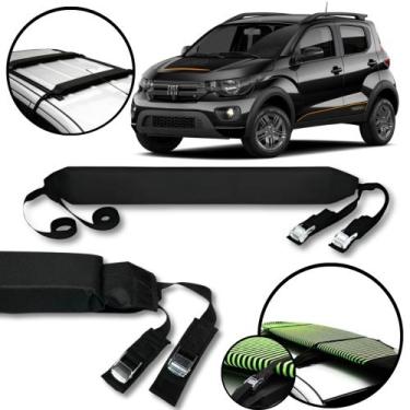 Imagem de Rack Teto Prancha Surf Carro Com Cinta Fiat Mobi - BR18