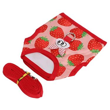 Imagem de aqxreight Roupas de Coelho para Animais de Estimação Colete de Animais Pequenos Com Alça de Tração para Hamster e Coelho (L)