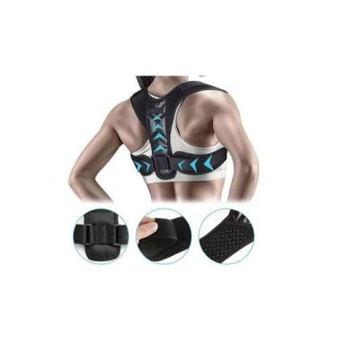 Imagem de Corretor de postura, suporte ajustável para clavícula traseira - Light
