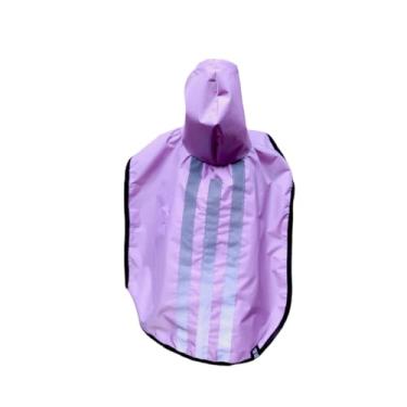 Imagem de Roupas para Cães, Capa de Chuva Pet Cao Impermeável Emborrachada Faixa Refletiva Porte Medio e Grande(Lilas,G3)