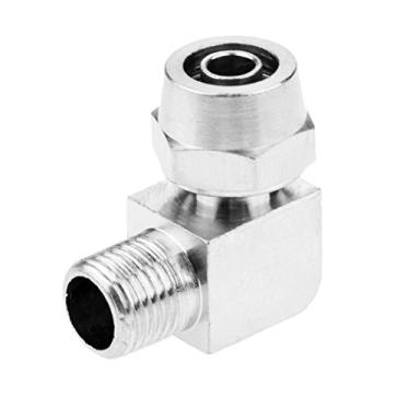 Imagem de 1/8"1/4" 3/8"1/2" thread o cotovelo pneumático encaixes rápidos conector de acoplador de acoplador de acoplador rápido Adaptador de conector 4mm-12mm YYDFPIIA (Color : PL8 01)