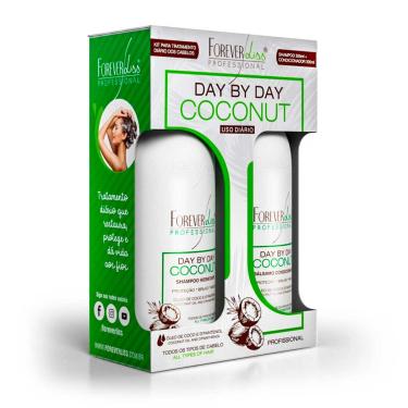Imagem de Kit Forever Liss Day By Day Coconut Shampoo + Bálsamo Condicionador com 300ml 1 Unidade