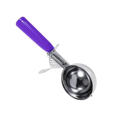 Imagem de Generic Colher de Sorvete Conveniente Com Alça de Plástico Antiderrapante para Servir Sobremesas de Forma Rápida e Fácil (4,2 cm)