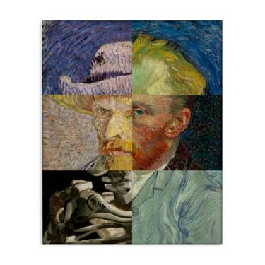 Imagem de Stupell Industries Arte de parede em tela retratos de Van Gogh colados, design por Masters Redux, 20 x 16